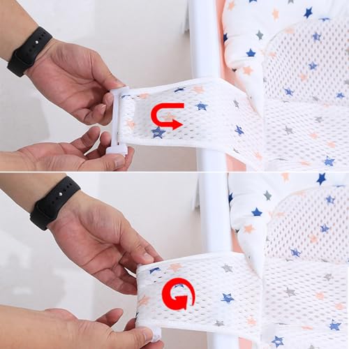 Miniatura 4 de Syiyunran T-Shaped De Baño Para Bebé - Bath Mat With Adjustable Net White 1pc, Alfombra De Baño Antideslizante, Cojin Bañera Bebe Red Para Bebés,Asiento Ajustable Niños 0 A 1 Año