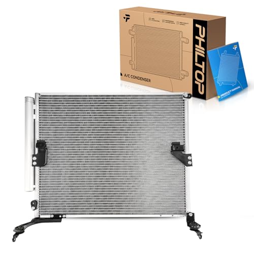 PHILTOP Air Conditioning A/C Condenser for Toyota 4Runner 2011-2020, 4Runner 2010 4.0L, Replace# 3870, 8846060430