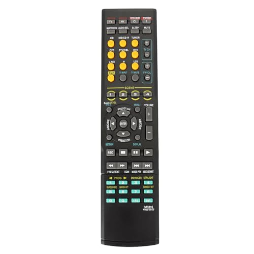 RAV315 Replaced Remote fit for Yamaha AV Receiver HTR-6050 RX-V561 RX-V3800 RX-V650 V459 RX-V663 V757 RX-V640 RX-V363 V377 V620 V640 V1500 HTR-6230 640 377 RXV620 WN22730EU RAV311 HTR-6040 Home Audio