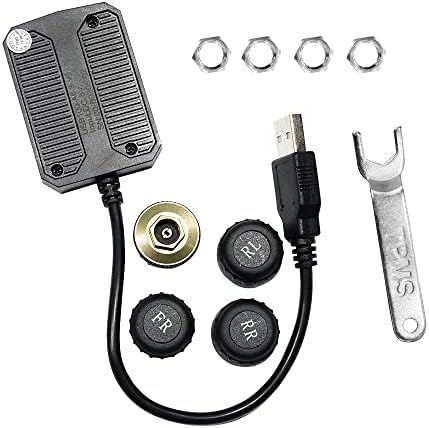 ATOTO AC-UTP1 USB TPMS Tyre Pressure Monitoring Sensors System Specified for ATOTO A6 & S8 Android Car Stereo Models (sensors Outside)
