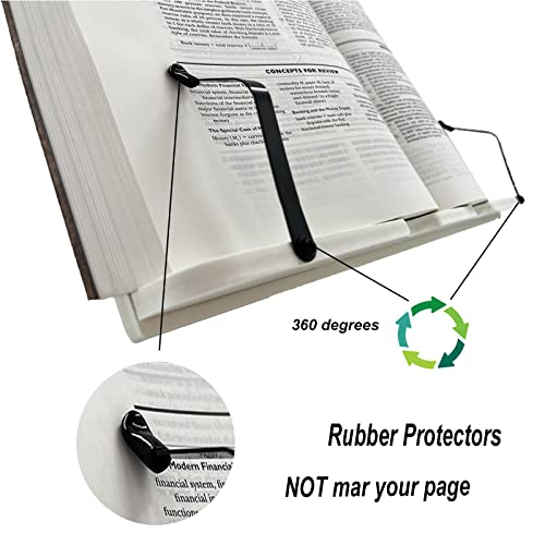 Adjustable Book Stand White Cookbook Stand Recipe Holders Hold Laptop Tablets Ipad Textbook Magazine For Reading, Watching, Cooking, Drawing, And More(15.35" X 11.0") #TOP4