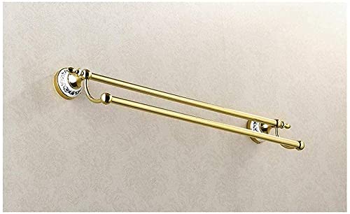 Porte-serviettes double en inox brossé 60cm de qualité supérieure - 4