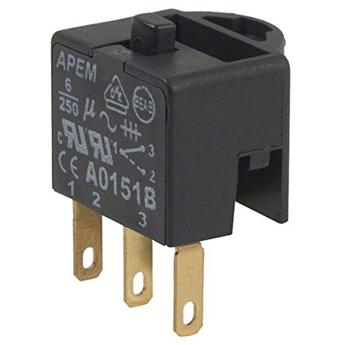 A0151B, Contact Block - SPCO - 6 A - 250 V - 1 Pole - Quick Connect - Solder - A01 (5 Items)