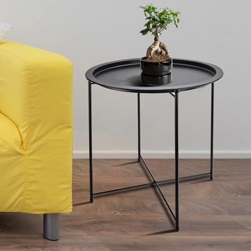 Table d'appoint ronde imperméable pour résoudre le manque d'espace