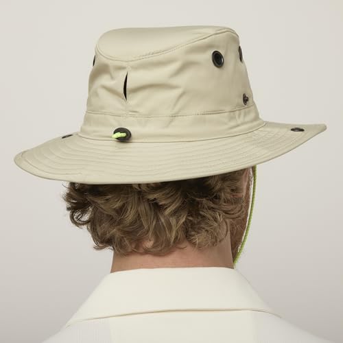 Image of Tilley Mens Womens LTM6 Broad Brim Extra Ventilation Sun Protection Airflo Bucket Sun Hat