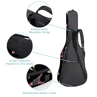 Housse de sac de guitare épaisse avec rembourrage en éponge imperméable pour guitare acoustique électrique basse… - Les Beatles, Paul McCartney, John Lennon, RIngo Starr, George Harrison Housse de sac de guitare épaisse avec rembourrage en éponge imperméable pour guitare acoustique électrique basse… – Image 3