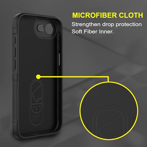 Image of Zapcase Back Case Cover for iPhone 16e | Compatible for iPhone 16e Back Cover | Liquid Silicon Magic Case with Camera Protection | Black