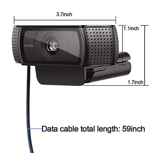 HD Pro Webcam ,Widescreen Video Calling and Recording, 1080p Camera, Desktop or Laptop Webcam … (1PCS)