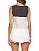 Hount Woman's Summer Tank Tops Sleeveless Color Block T Shirt (Black, XL)