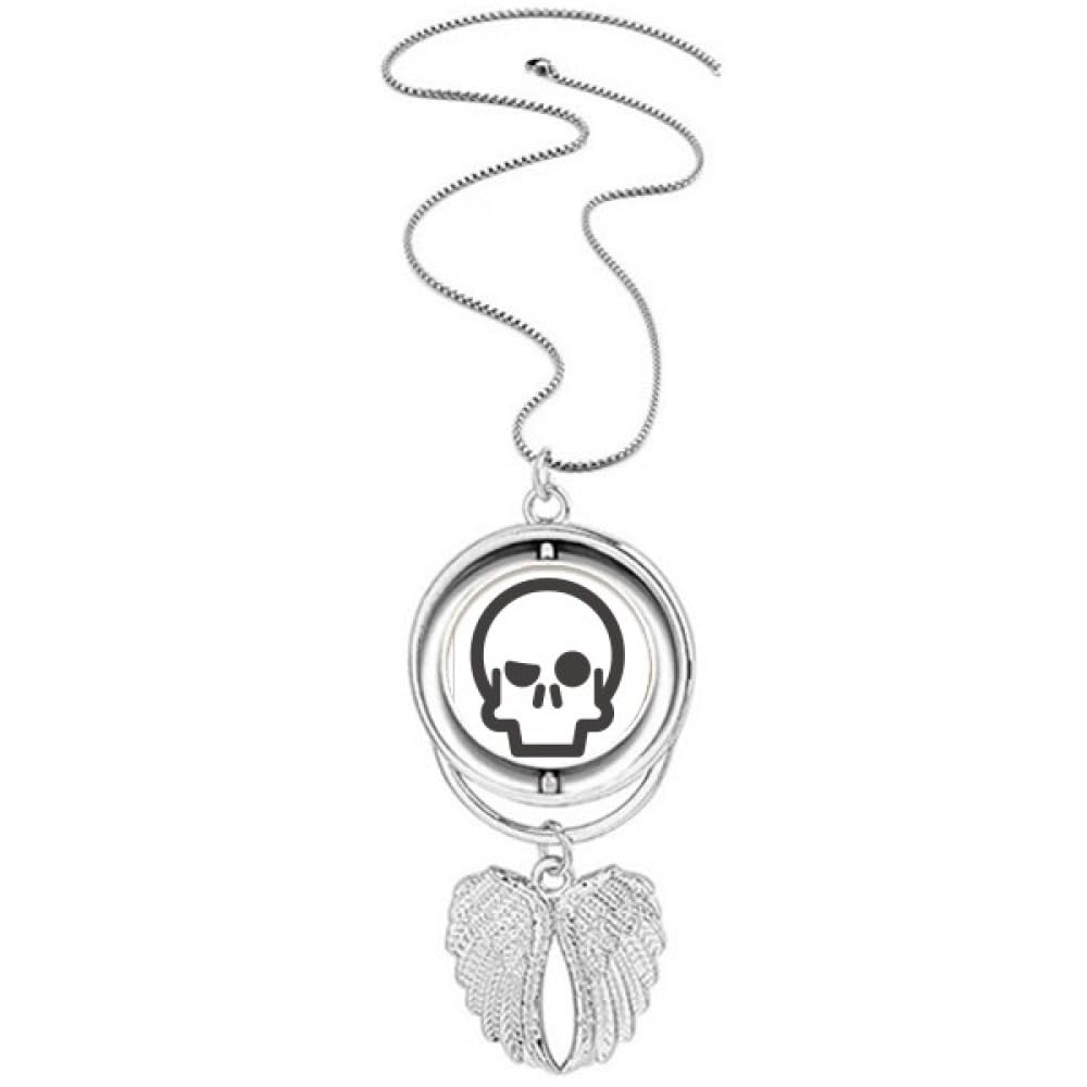 Collier ailes d'ange squelette aux finitions ciselées haut de gamme