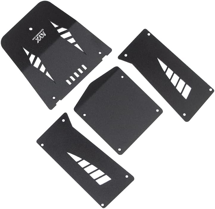 KYX Racing Aluminum Car Body Panel Kit Car Shell Guard Plate Kit Upgrades Accessories for 1/18 RC Crawler Car Axial Capra UTB18