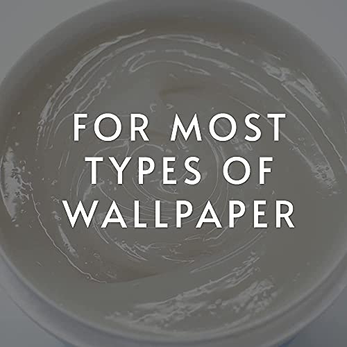 Roman’s Eco-888 Clear, Strippable, Wallpaper Adhesive, Easy Installation Glue/Paste, Clear, Zero Voc, Home Improvement (1 Gallon - 330 Sq. Ft.) #TOP1