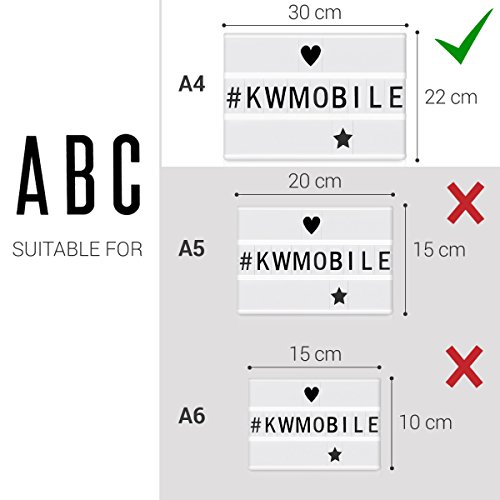 Kwmobile 39618 Cinema Light Box Letters A4 Size thumb #3