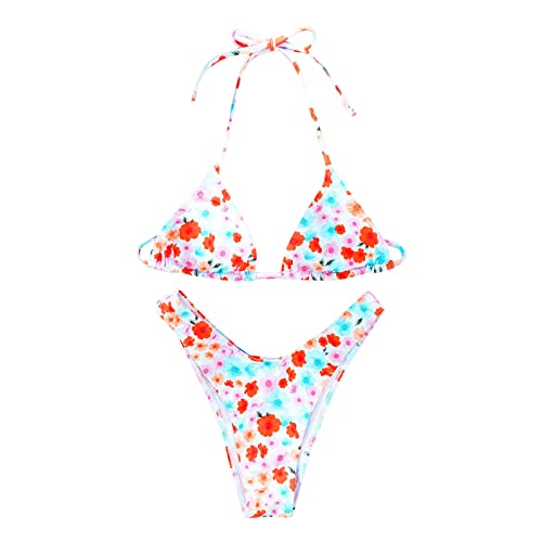 Short de bain imprimé et tankini rouge S : ensemble deux pièces à séchage rapide