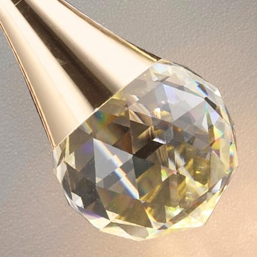 Lustre d'escalier LED dimmable suspension moderne 6 têtes - 7
