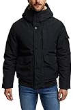 bequeme winterjacke aus recyceltem polyester
