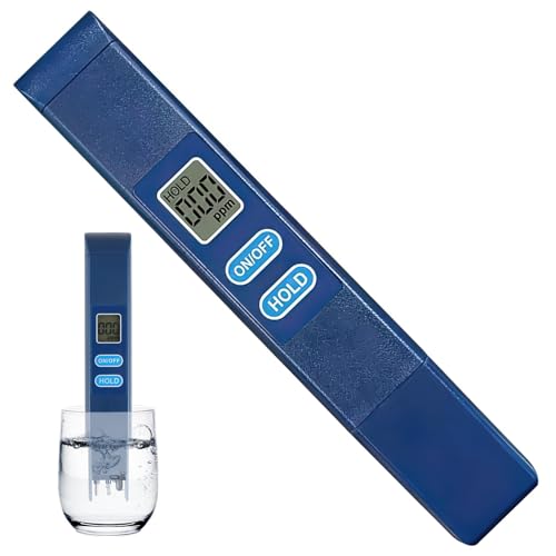TDS Meter Digital Water Tester, Water Testing Kits 0-9990 Ppm Water Quality Tester For Aquariums, Drinking Water, Farming, Pools, Tap Water Blue Handheld Portable Detection Pen
