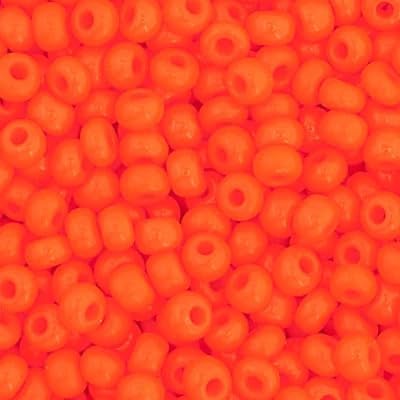 Czech Glass Seed Beads 11/0, Opaque Orange 23g Vial, of DIY Jewelry Making Beads Preciosa (Jablonex)