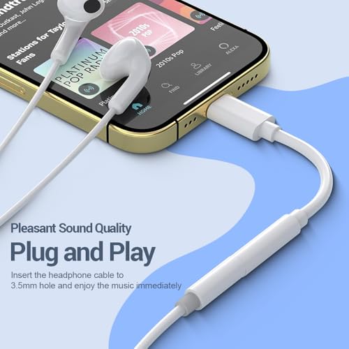 Image of UNIGEN Lightning to 3.5 mm Headphones Adapter, Headphone /Earphone Jack Audio Aux Dongle Compatible with iPhone 14 13 12 11 Pro XR XS Max X 8 7 6s Plus