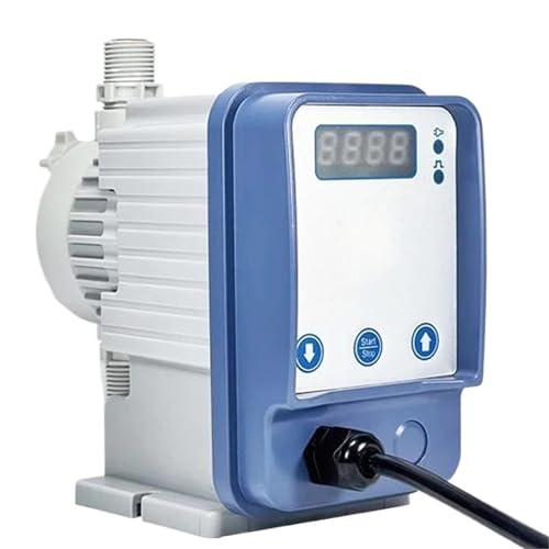 IndusTradCorp Pompe doseuse à Membrane électromagnétique 220 VCA, Pompe doseuse de Chlore for Liquide de Traitement de l'eau, Micro-Acide, Produit Chimique, 1 à 20 l/h(9LH 3bar)
