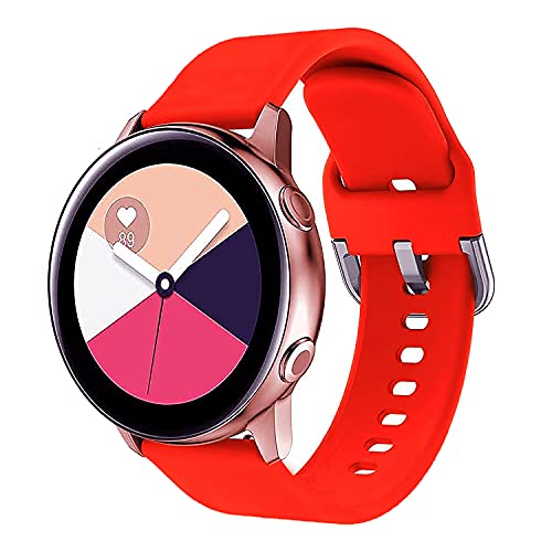 Image of ACM Watch Strap Silicone Belt 20mm Compatible with Inbase Urban Lyf Z Smartwatch Sports Hook Band Red