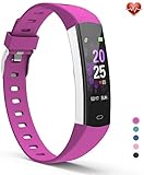 YoYoFit Slim Kids Fitness Tracker Heart Rate Monitor, Kids Activity Tracker Waterproof Pedometer Watch, Digital Kids Alarm Clock Step Calorie Sleep Health Tracker as Best Fitness Gift