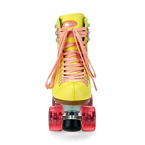 Moxi Beach Bunny Roller Skates - Fashionable Womens Roller Skates | Strawberry Lemonade | Size 7