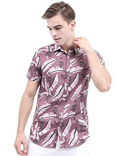 Image of KETCH Men Slim Fit Printed Half Sleeve Shirt