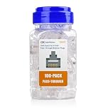 Cable Matters 100-Pack Cat 6 Pass Through RJ45 Connectors (RJ45 Pass Through Connectors / Cat6 Connector) for Solid or Stranded UTP Ethernet Cable