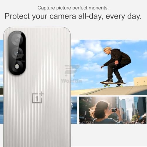 Image of [1+1 Tempered Glass for OnePlus Nord 5 5G with Camera Lens Protector Edges to Edge Screen Glass Protector 9H Hardness - (Pack of 2)