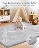 SEPARO Thick Baby Play Mat for Floor,50 x 50 Playpen Mat,Tummy Time Foam Mats,Ultra Soft Support & Plush Feel,Easy Care with Non-Slip Cushioned for Infant,Kids and Toddler Crawling,Grey #1