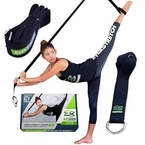 EverStretch Leg Stretcher LITE: Get Flexible with Over the Door Flexibility Trainer | Stretching Equipment for Dance, Martial Arts, Cheerleading & Gymnastics Equipment | Your Portable Split Machine