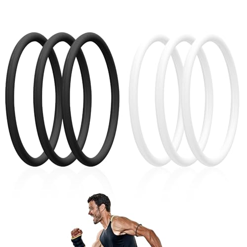 Lyreh 6pcs Patellar Tendon Support Straps, Silicone Patella Band Stabilizer Elastic Patella Knee