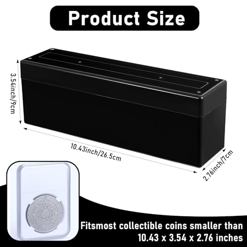 Caja plástica para almacenamiento de monedas x6 miniatura 2