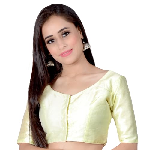 Image of Chandrakala Casual Blouses for Women Sarees,Readymade (B186-P)