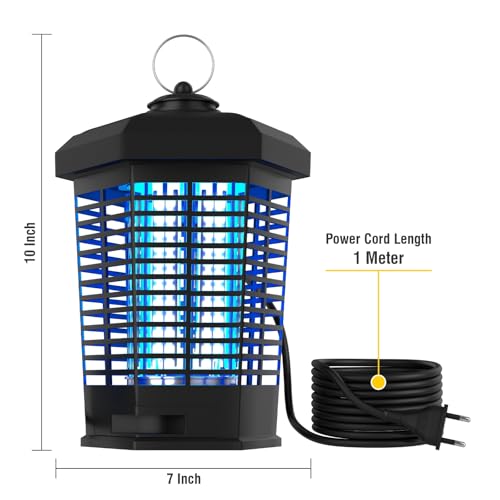 Image of Electric Led Mosquito Killer Lamp for Home Best Fly Catcher Mosquito Trap Machine Mosquito Repellents Machine Mosquito Machine Electric Mosquito Killer Machine for Home (Black) (Black)