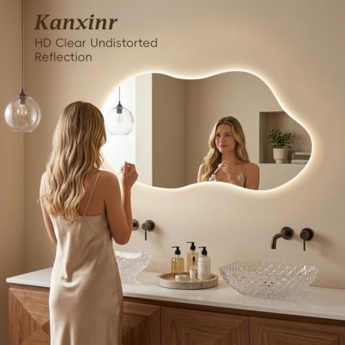 40"X24" Wall Mirror LED Mirror Bathroom Vanity Mirrors with Lights - Image 2