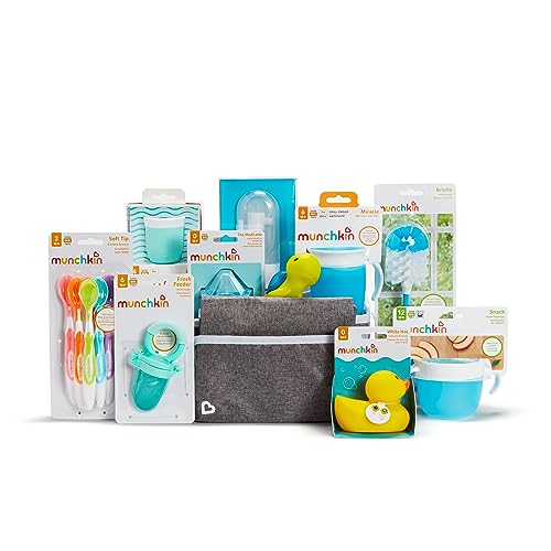 Image of Munchkin® Hello Baby Gift Set, Blue - Curated Munchkin Favorites, Gift-Ready Packaging