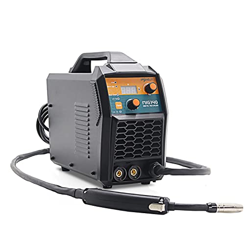 Soldador MIG sin gas 140A 1kg SPRGHOLLY IGBT hilo soldar sin gas MIG sin gas MMA LIFT TIG...