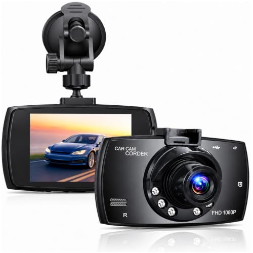 2.4-inch 1080p High-Definition Dash cam for Cars with Super Night Vision, 24-Hour Video Recording, 120° Large Wide-Angle, G-Sensor Parking Monitoring Loop Video Motion Detection - image 1
