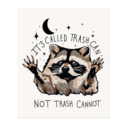Foritho Funny Raccoon Meme Diamond Art Kits for Adults, Raccoon Gifts, It's Called Trash Can Inspirational Diamond Painting Kits, DIY Diamonds Gem Art Painting for Home Wall Decor, 9.8x11.8 Inch