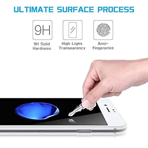 Image of Screen Protector for Oppo F3 (White) Tempered Glass Edge-to-Edge 6D Screen Guard With Installation Kit.