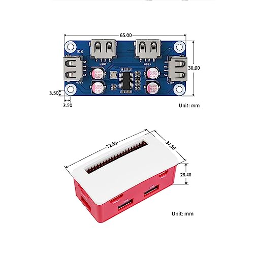 Hub USB 2.0 carte d extension pour Raspberry Pi 4B resout le manque de ports