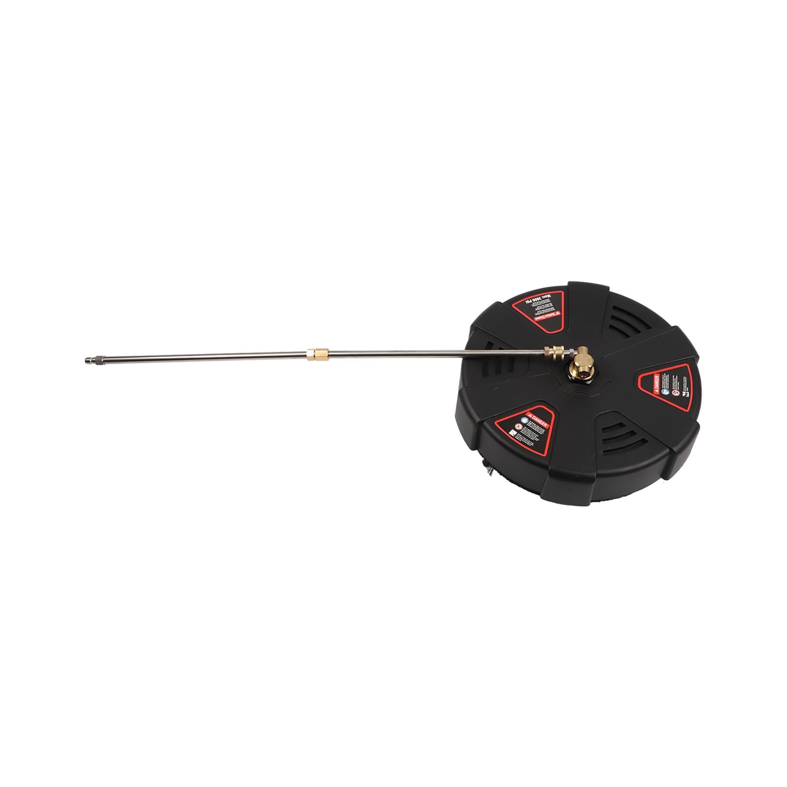 Cocoarm Limpiador de Superficies con Lavadora a Presión de 16 Pulgadas Limpiador de Superficies con Lavadora Eléctrica de Acero Inoxidable 3600 PSI 3 Ruedas Conexión Rápida de 1,4 Pulgadas con 2