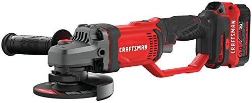 CRAFTSMAN V20* Cordless Angle Grinder Tool Kit, 4-1/2-Inch (CMCG400M1)