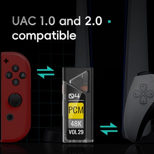 Image of HiBy FC4 USB DAC MQA Dongle 1.1 inchOLED DSD512 PCM 768 EQ&PEQ 3.5mm SE + 4.4mm BAL Headphone Outs Hi-Res Audio Certified Portable DAC Amp