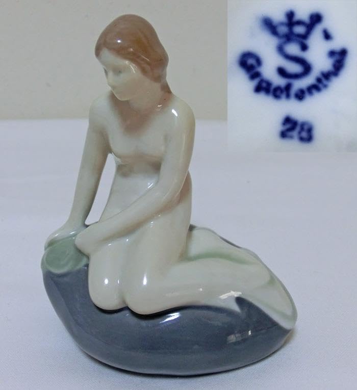☆グレフェンタール☆ドイツ製☆フィギュリン☆裸婦☆女性☆陶器☆置物☆ Amazon.co.jp: グレフェンタールドイツ製フィギュリン人魚女性