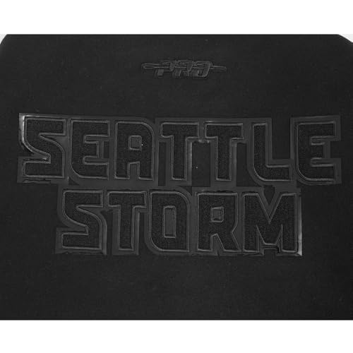 Image of Pro Standard Mens WNBA Classic Triple Black Varsity Jacket