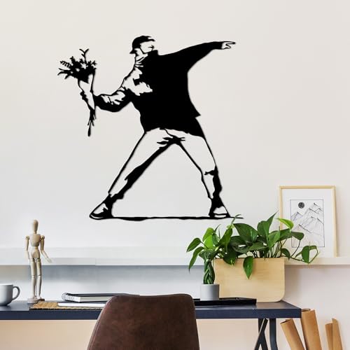 Accessoire mural décoratif métal noir pour salon et chambre chic - 3