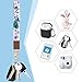 Blusabaca Credit Card Holder for Women, Peacock Small RFID Blocking Wallet with Wristlet Strap, Keychain Wristlet Zipper Women Wallet, Leather Card Case, Accordion Card Wallet Purse with Key Lanyard